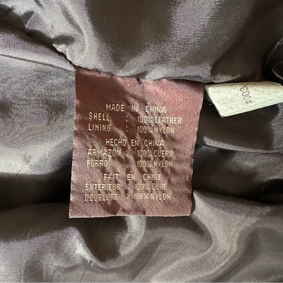 Vintage Colebrook American Classics Leather Bomber Jacket Black Zip Up - Picture 6 of 11